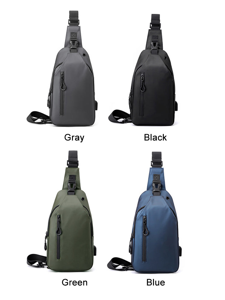 🎒✨ Bolsa de Pecho de Tela Oxford – Ligera, Resistente y Perfecta para Viajes y Uso Diario 🚶‍♂️📱