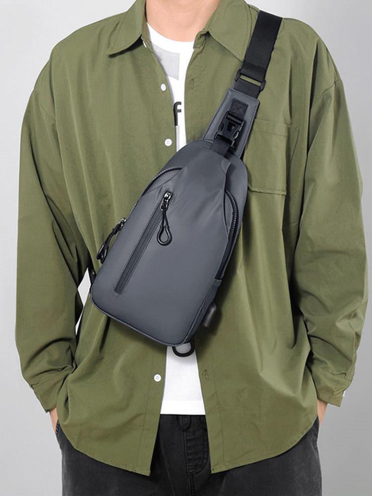 🎒✨ Bolsa de Pecho de Tela Oxford – Ligera, Resistente y Perfecta para Viajes y Uso Diario 🚶‍♂️📱