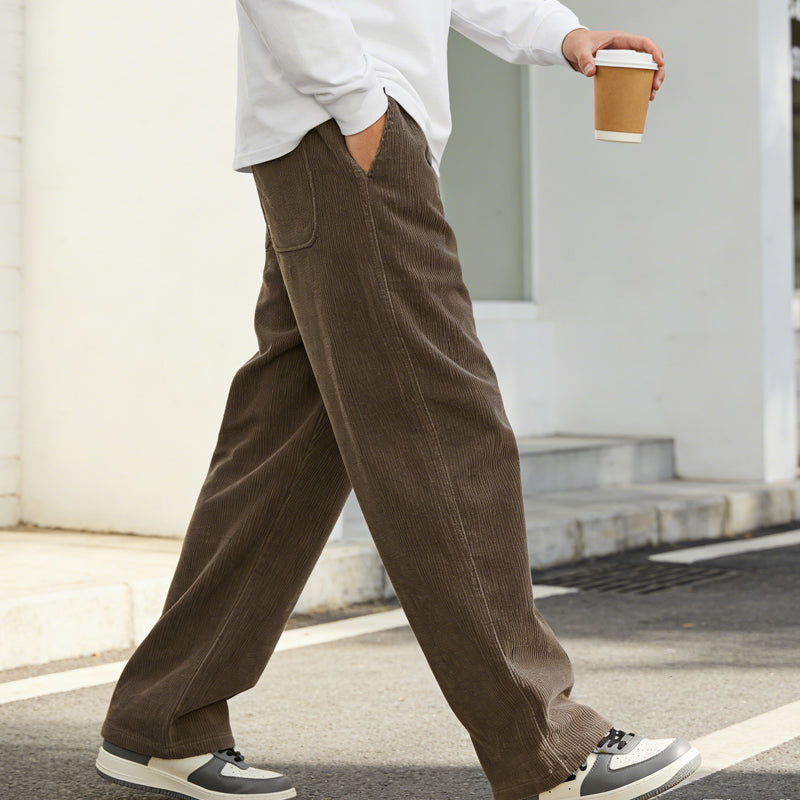 ✨ Pantalones Holgados para Hombre con Cordón y Bolsillos – Comodidad, Estilo Casual y Práctico para Todos los Días 🌟🧑‍💼