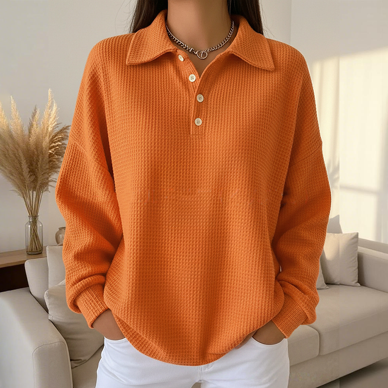 ✨ Blusa Casual con Cuello y Botones – Estilo Fresco y Cómodo para el Día a Día 🌸👚