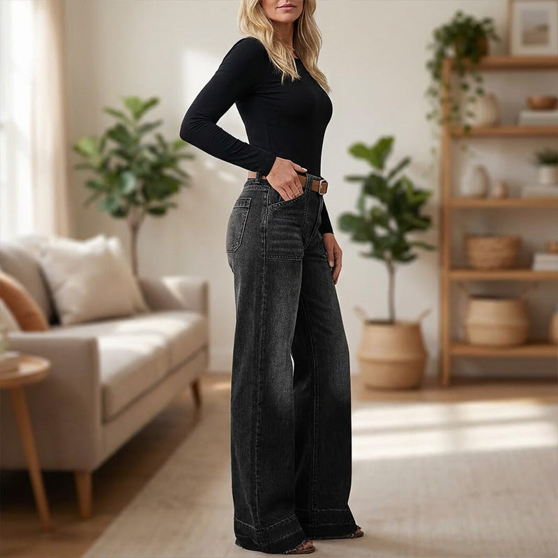 👖✨ Vaqueros Retro para Mujer con Bolsillos – Estilo Clásico, Cómodos y Perfectos para el Día a Día 💃🌟
