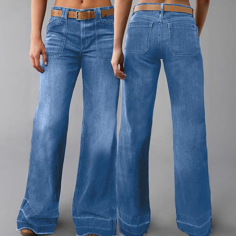 👖✨ Vaqueros Retro para Mujer con Bolsillos – Estilo Clásico, Cómodos y Perfectos para el Día a Día 💃🌟