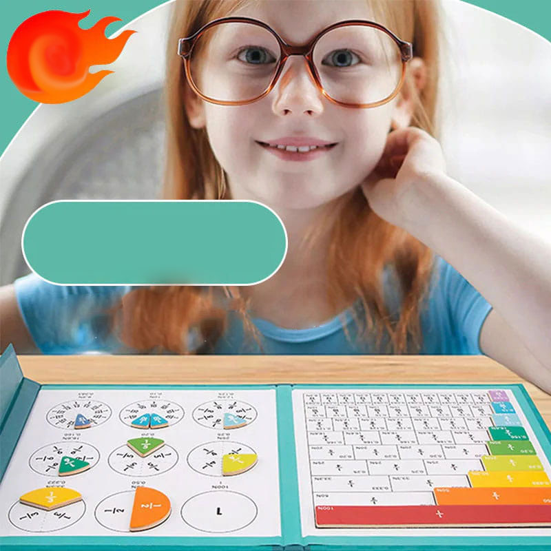 🧠🧲 Tablero Magnético de Aprendizaje de Fracciones para Niños – Aprende Matemáticas Jugando, Visual y Divertido 📐✨