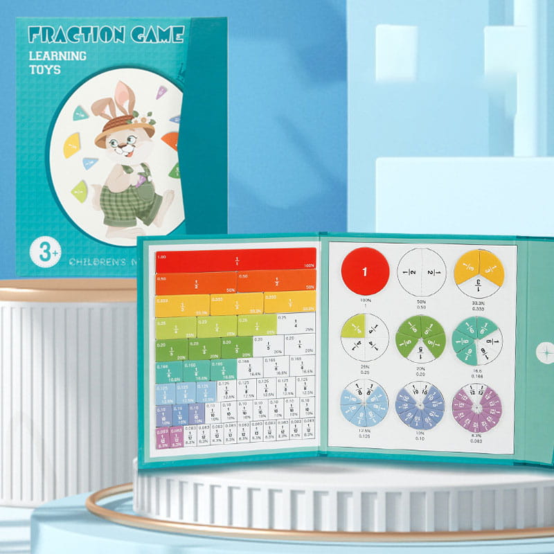🧠🧲 Tablero Magnético de Aprendizaje de Fracciones para Niños – Aprende Matemáticas Jugando, Visual y Divertido 📐✨