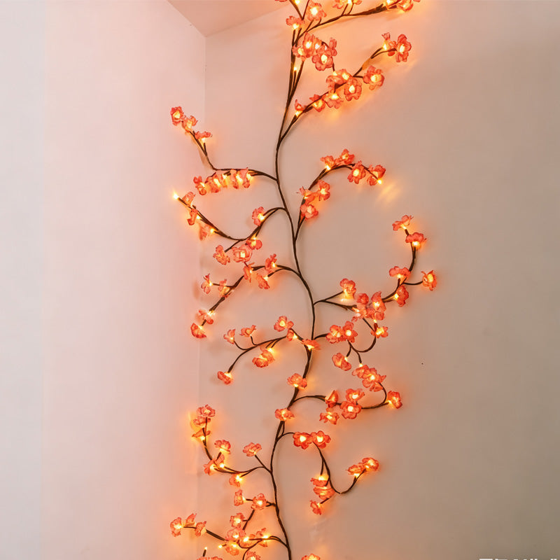 🌸✨ Luces ambientales de vid floral: brillo mágico para el hogar y las fiestas 🌿💡
