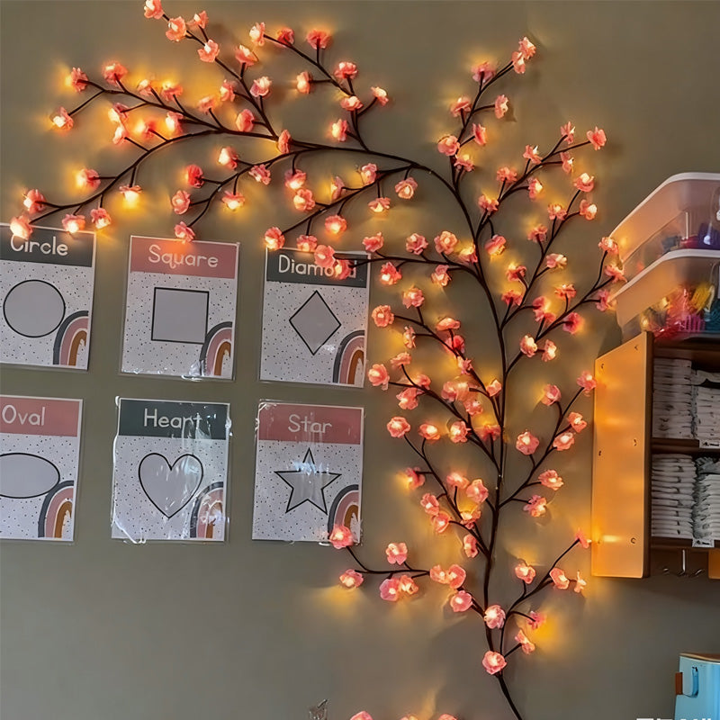 🌸✨ Luces ambientales de vid floral: brillo mágico para el hogar y las fiestas 🌿💡