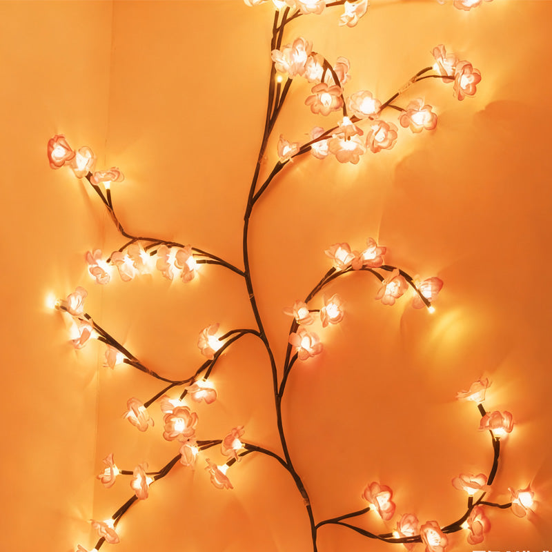 🌸✨ Luces ambientales de vid floral: brillo mágico para el hogar y las fiestas 🌿💡