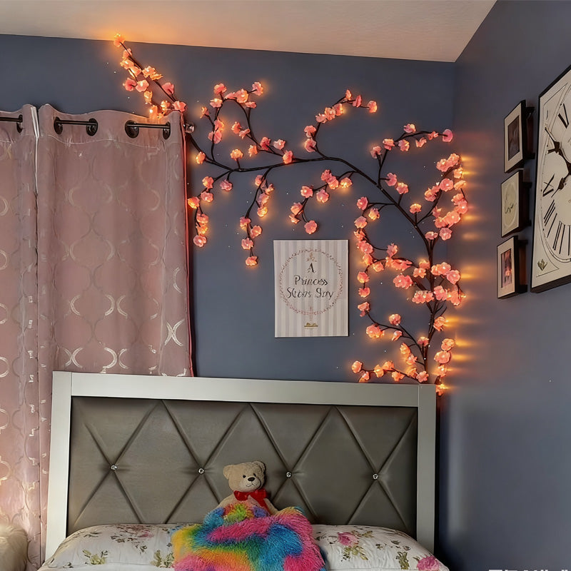 🌸✨ Luces ambientales de vid floral: brillo mágico para el hogar y las fiestas 🌿💡