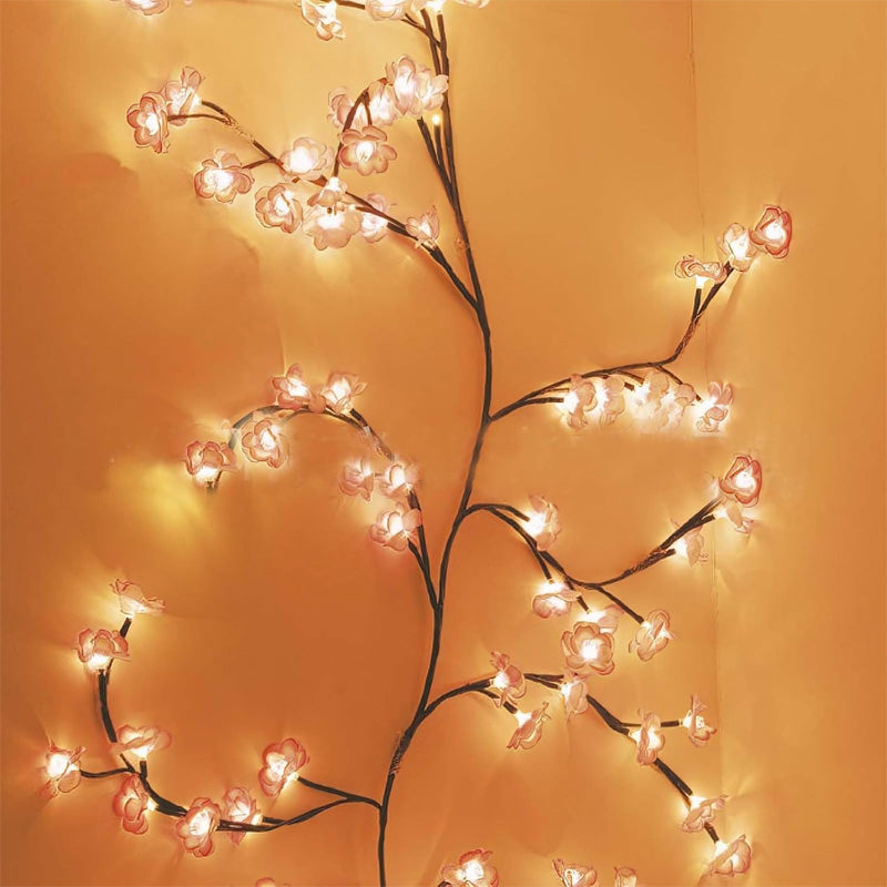 🌸✨ Luces ambientales de vid floral: brillo mágico para el hogar y las fiestas 🌿💡
