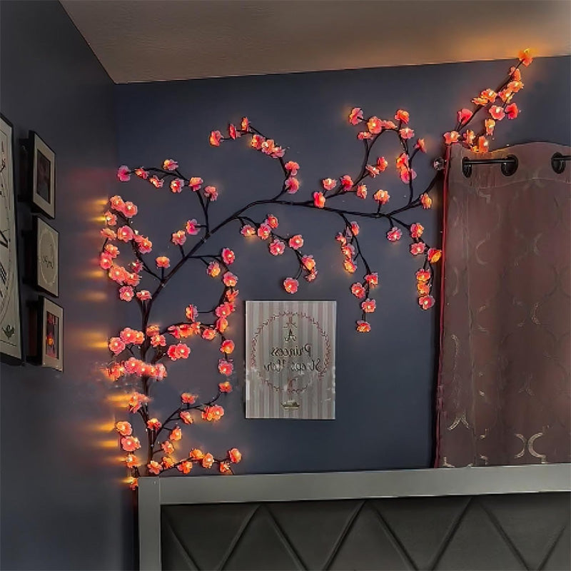 🌸✨ Luces ambientales de vid floral: brillo mágico para el hogar y las fiestas 🌿💡