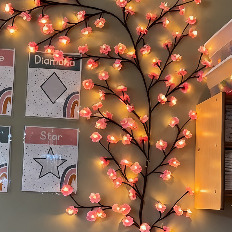 🌸✨ Luces ambientales de vid floral: brillo mágico para el hogar y las fiestas 🌿💡