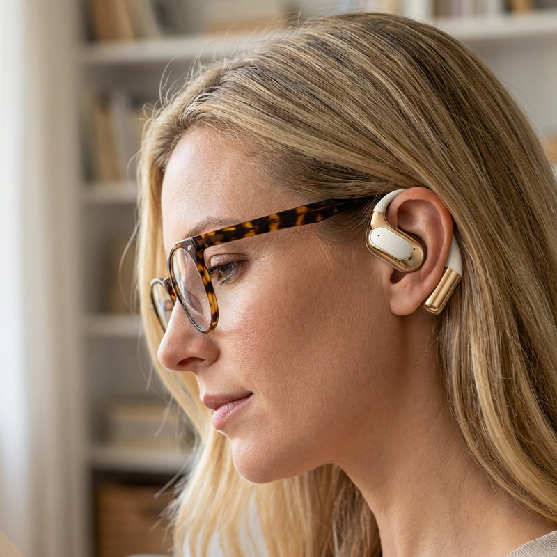 🎧 Audífonos Inalámbricos Open-Ear – 72h de Batería, Reducción de Ruido AI y Perfectos para Deportes 🏃‍♂️✨