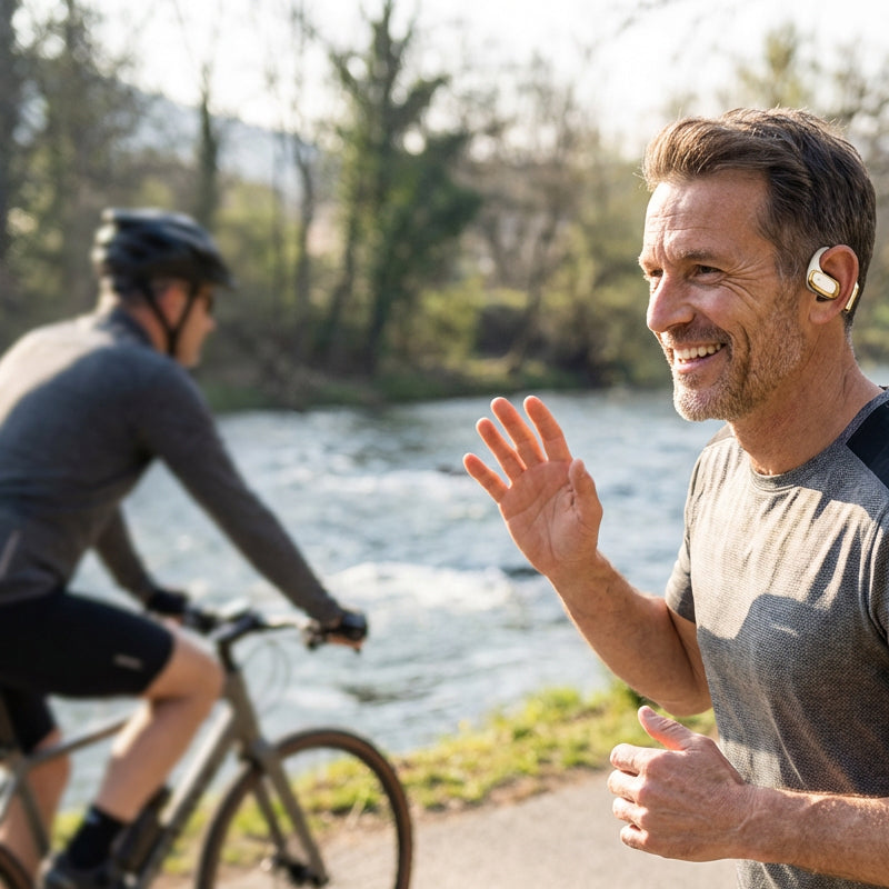 🎧 Audífonos Inalámbricos Open-Ear – 72h de Batería, Reducción de Ruido AI y Perfectos para Deportes 🏃‍♂️✨