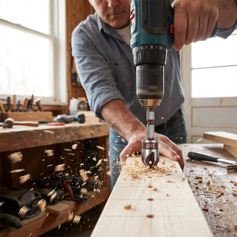 🔨✨ Set de Broca Avellanada de 5 o 3 Piezas para Carpintería – Precisión y Resistencia para Todos tus Proyectos de Madera 🪚💪