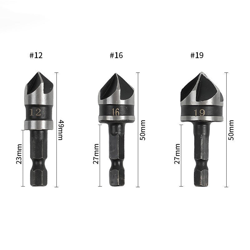 🔨✨ Set de Broca Avellanada de 5 o 3 Piezas para Carpintería – Precisión y Resistencia para Todos tus Proyectos de Madera 🪚💪