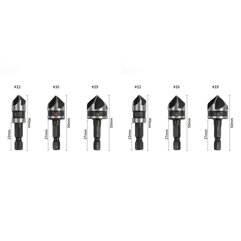 🔨✨ Set de Broca Avellanada de 5 o 3 Piezas para Carpintería – Precisión y Resistencia para Todos tus Proyectos de Madera 🪚💪