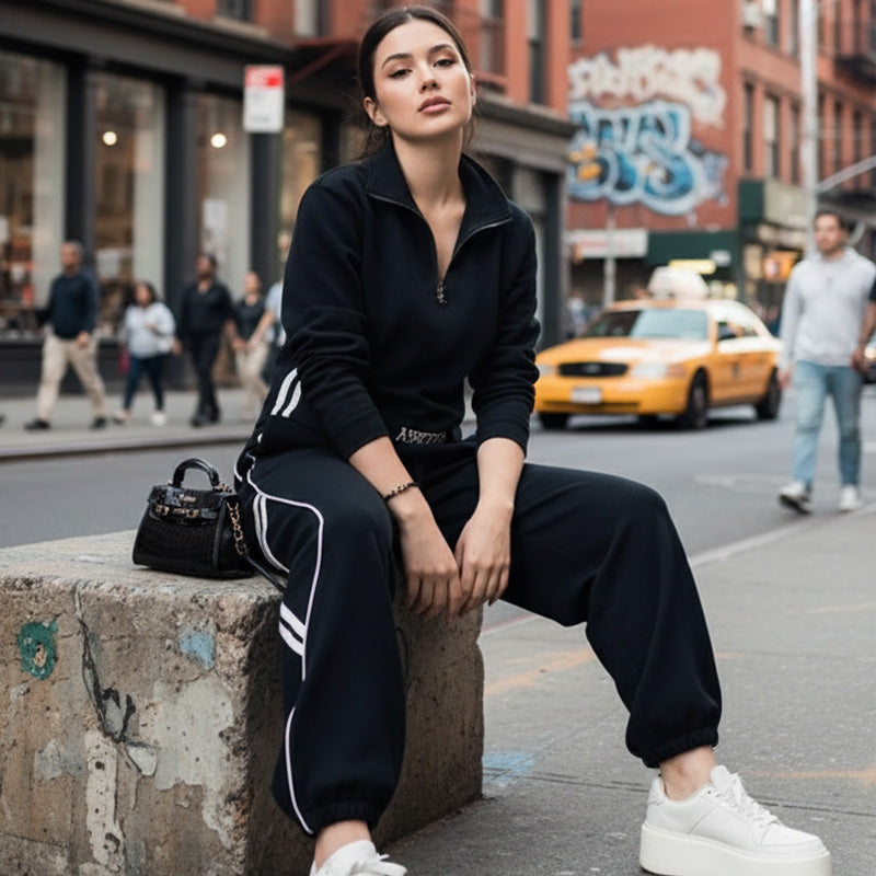 🔥 Conjunto Deportivo Casual para Mujer de 2 Piezas – Cómodo y Estilizado para Primavera y Otoño 🌸🍂