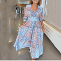 🌸 Vestido Largo Elegante con Cordón Floral para Mujer – Estilo Sofisticado y Confortable para Cualquier Ocasión ✨👗