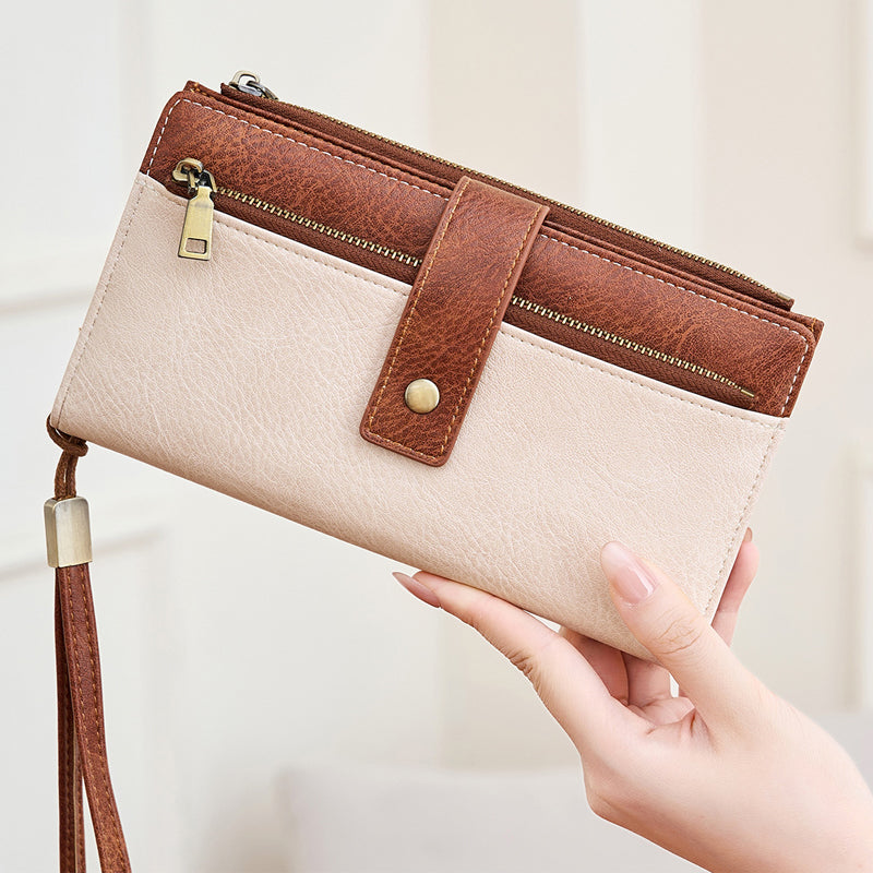 👛 Cartera Triple con Bloqueo RFID – Estilo Retro y Seguridad para tu Día a Día 💼✨