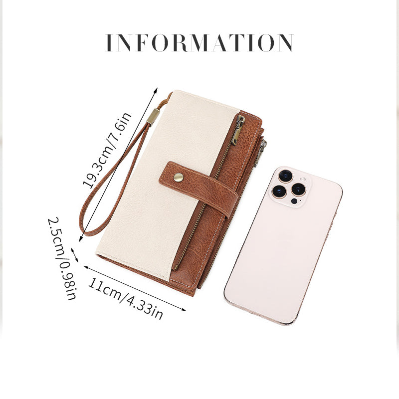 👛 Cartera Triple con Bloqueo RFID – Estilo Retro y Seguridad para tu Día a Día 💼✨
