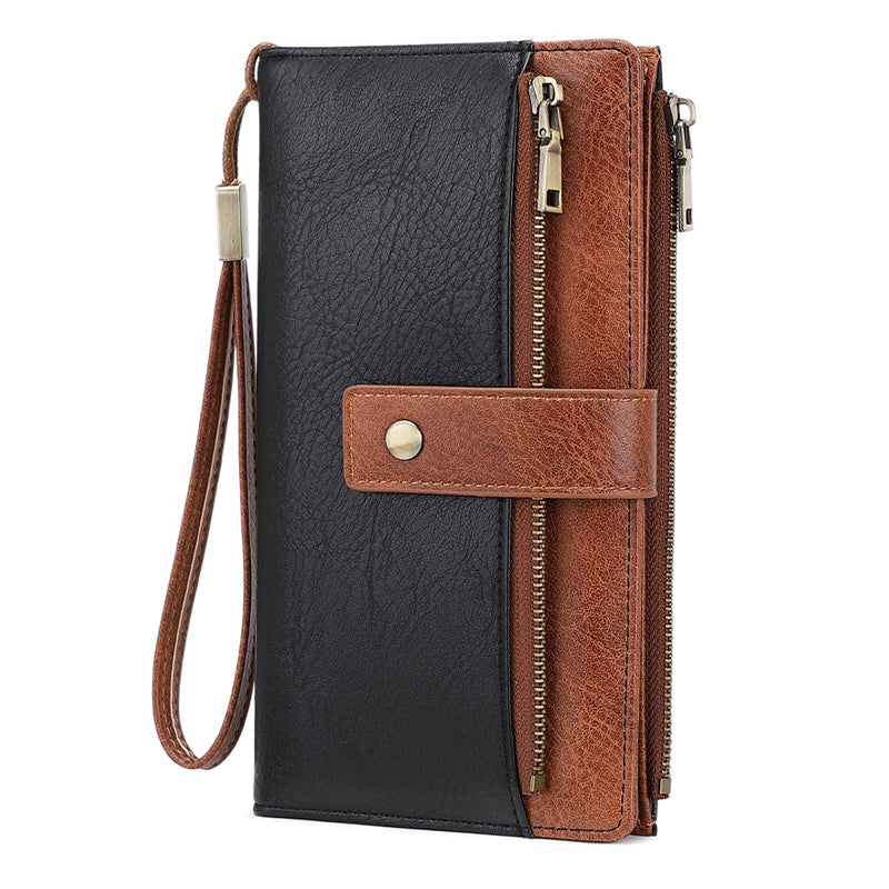 👛 Cartera Triple con Bloqueo RFID – Estilo Retro y Seguridad para tu Día a Día 💼✨