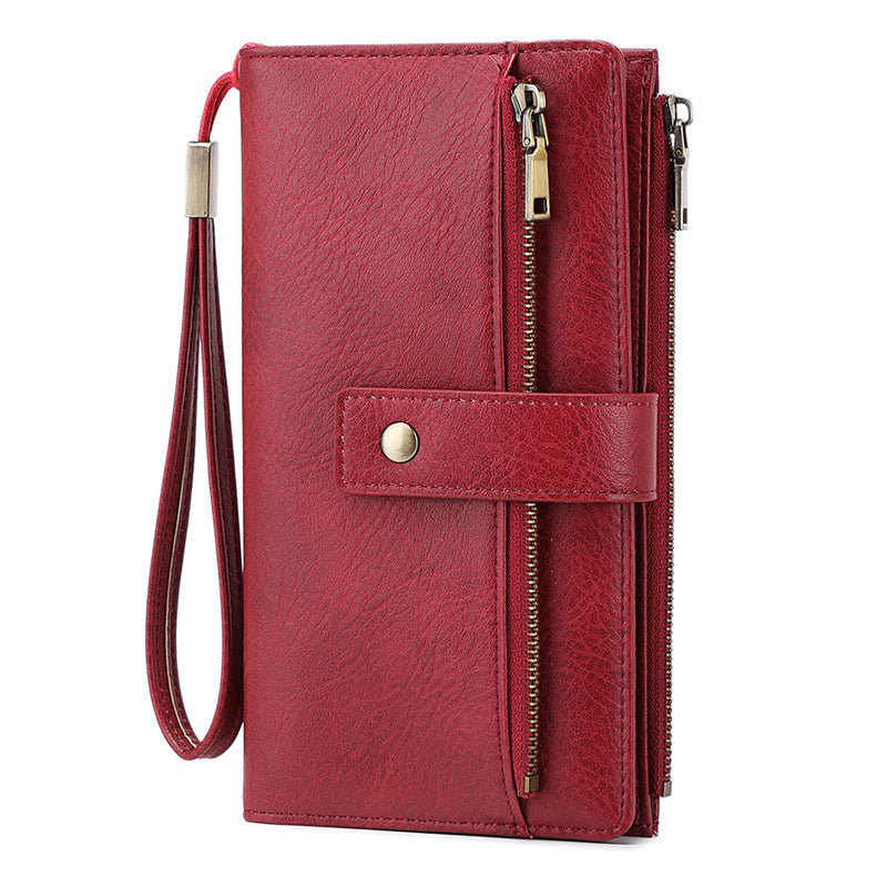 👛 Cartera Triple con Bloqueo RFID – Estilo Retro y Seguridad para tu Día a Día 💼✨