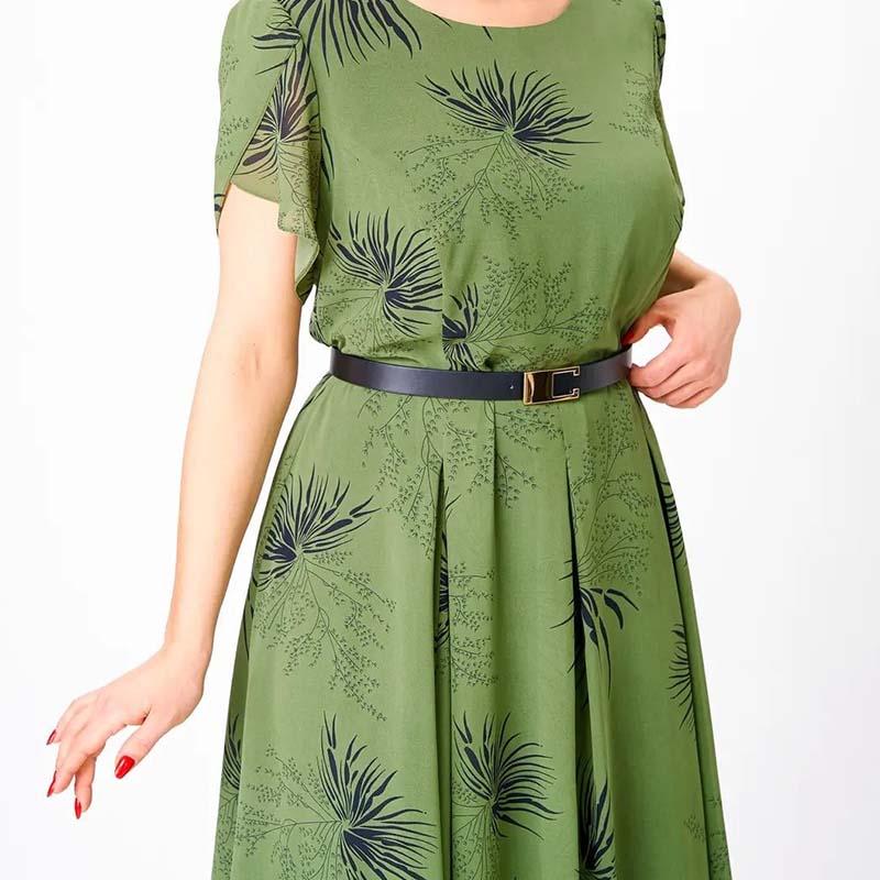 ✨ Vestido midi de corte A con cinturón para mujer: corte favorecedor, elegante y cómodo para cualquier ocasión 👗💖