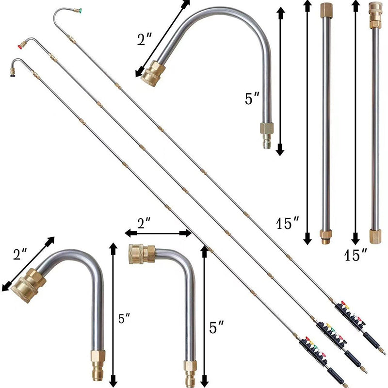⏰ ¡Oferta Limitada 50% OFF! 🔧 Juego de Varillas de Limpieza de Alta Presión 4000 PSI – Potente, Eficaz y Versátil 💥🧼