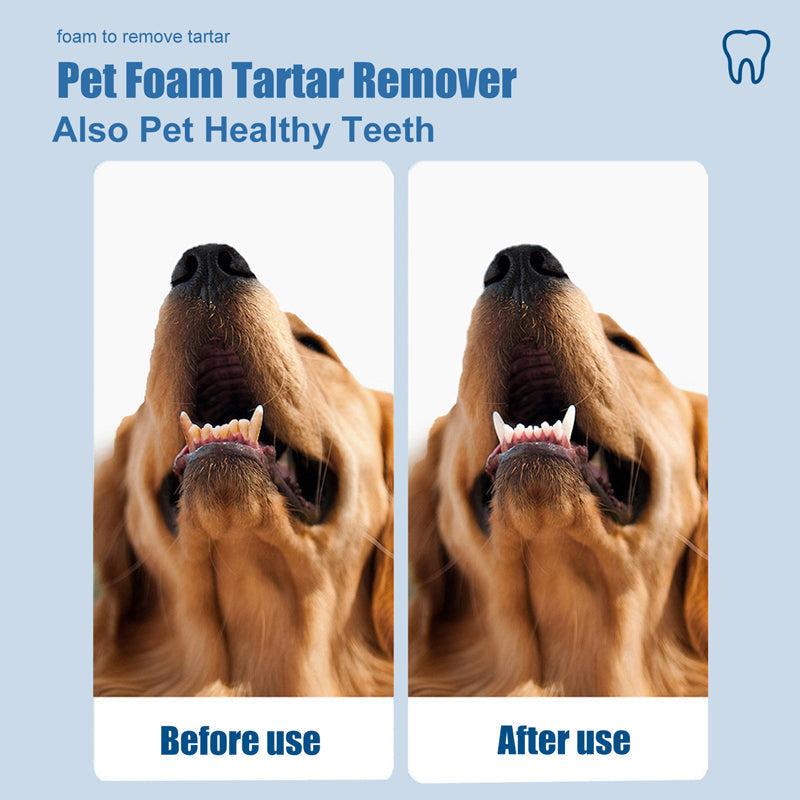 ⏰🔥 ¡50% DE DESCUENTO POR TIEMPO LIMITADO! 🐶 Espuma Limpiadora Dental para Mascotas – Adiós al Sarro y Mal Aliento ✨