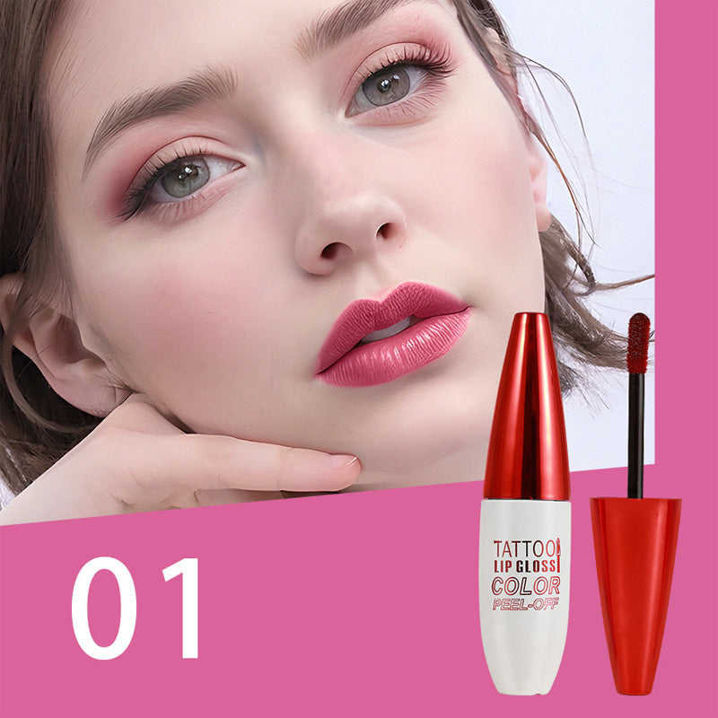 💋 50% DE DESCUENTO – Brillo labial removible resistente al agua | Larga duración, pigmentación intensa y cómodo de usar