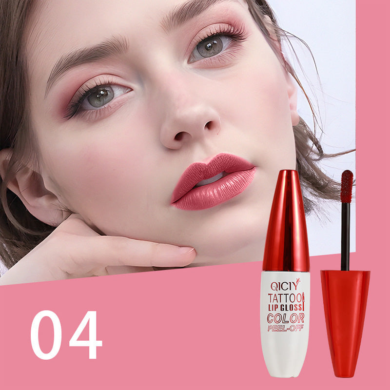 💋 50% DE DESCUENTO – Brillo labial removible resistente al agua | Larga duración, pigmentación intensa y cómodo de usar