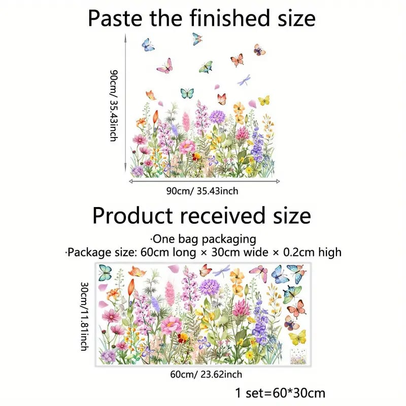✨ Pegatina para Ventana con Ramo de Flores de Colores – Decoración Vibrante y Estilo para tu Hogar 💐🖼️