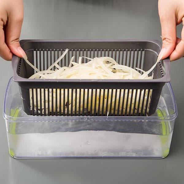 ⏰🔥 ¡50% DE DESCUENTO POR TIEMPO LIMITADO! 🔪 Rebanador Multiusos de Verduras y Frutas – Corte Rápido y Perfecto en Segundos ✨🌽