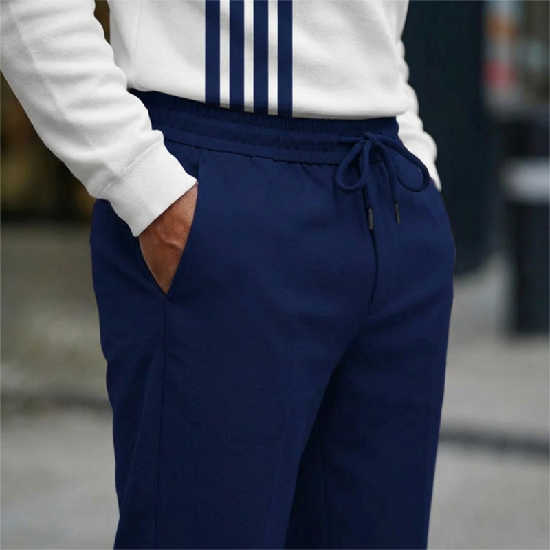 👕 Conjunto Casual de 2 Piezas para Hombre – Sudadera con 1/4 de Cierre, Estampado Gráfico y Corte Relajado, Tallas S-3XL ✨🧑‍🦱