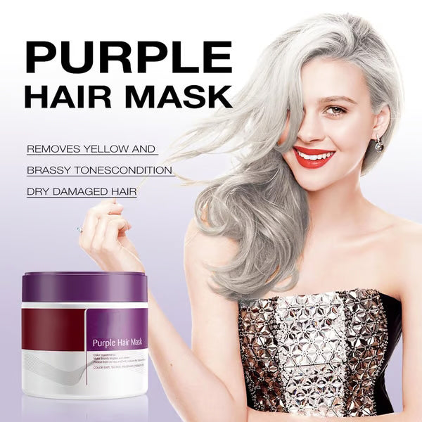 💜✨ ¡OFERTA 50% OFF! Mascarilla Capilar Púrpura Karseell – Neutraliza Tono y Repara el Cabello