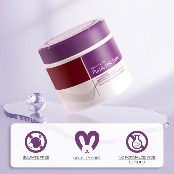 💜✨ ¡OFERTA 50% OFF! Mascarilla Capilar Púrpura Karseell – Neutraliza Tono y Repara el Cabello