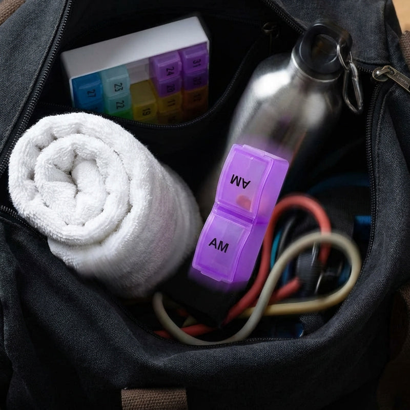💊 Organizador Portátil de Pastillas para 31 Días – Práctico y Compacto para tu Rutina Diaria ✨🗓️