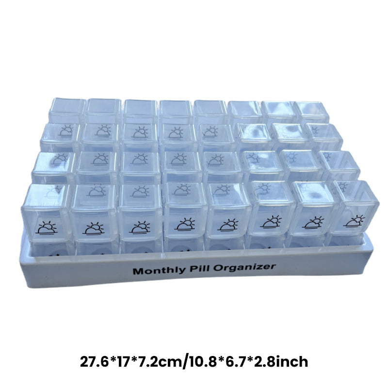 💊 Organizador Portátil de Pastillas para 31 Días – Práctico y Compacto para tu Rutina Diaria ✨🗓️