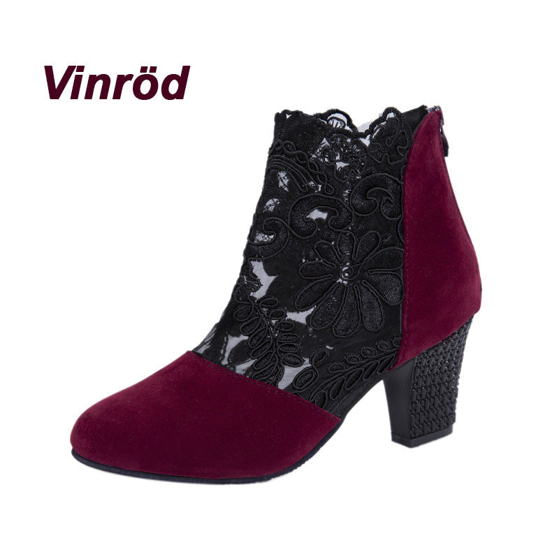 👠 Tacones Altos de Encaje Elegantes para Mujer – Estilo Sofisticado y Cómodo para el Verano 🌸✨