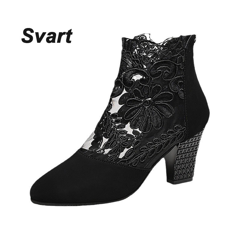 👠 Tacones Altos de Encaje Elegantes para Mujer – Estilo Sofisticado y Cómodo para el Verano 🌸✨