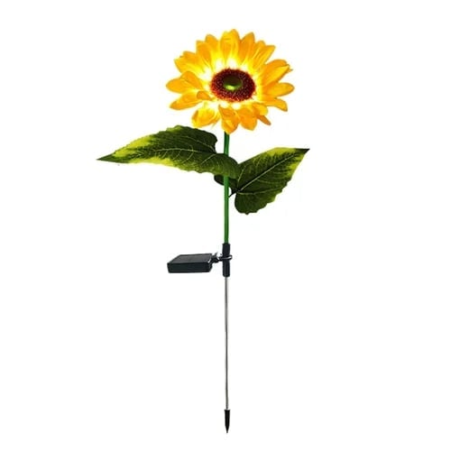 ☀️ Luces Solares Impermeables de Girasol – Pétalos Realistas, IP65 y Resplandor Automático de 8–12 Horas 🌻✨