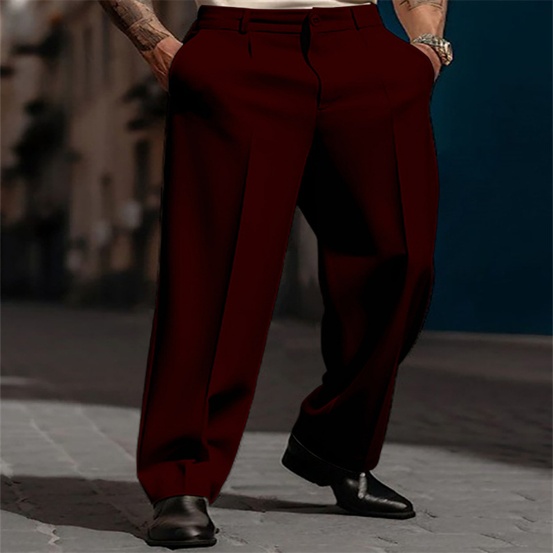 ⏰🔥 ¡50% DE DESCUENTO POR TIEMPO LIMITADO! 👖 Pantalones Casual de Hombre – Pierna Ancha y Plisados, Comodidad y Estilo Todo el Día ✨💪