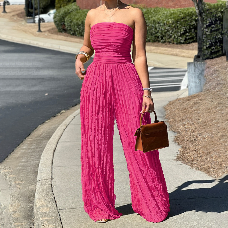 👗 Jumpsuit Strapless para Mujer – Estilo Impactante que Roba Miradas en Cada Fiesta ✨🎉