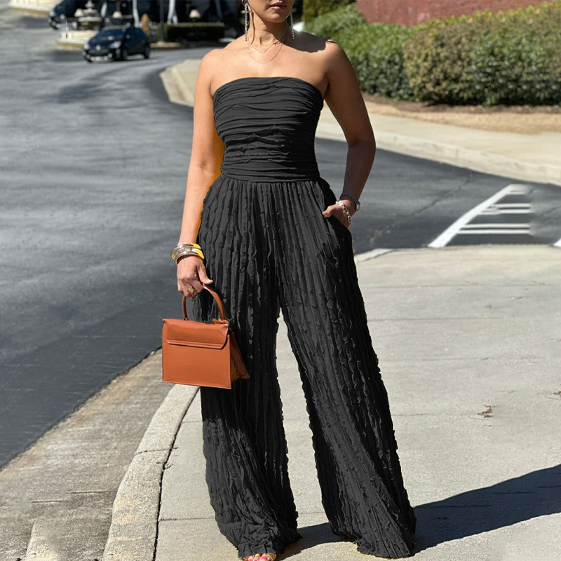 👗 Jumpsuit Strapless para Mujer – Estilo Impactante que Roba Miradas en Cada Fiesta ✨🎉