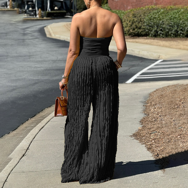 👗 Jumpsuit Strapless para Mujer – Estilo Impactante que Roba Miradas en Cada Fiesta ✨🎉
