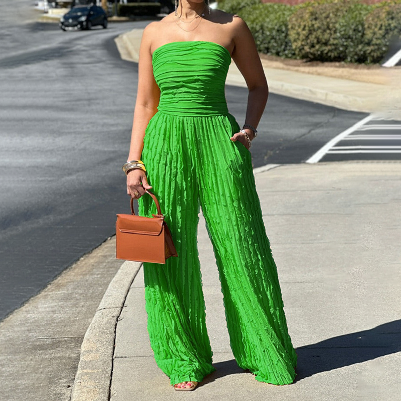 👗 Jumpsuit Strapless para Mujer – Estilo Impactante que Roba Miradas en Cada Fiesta ✨🎉
