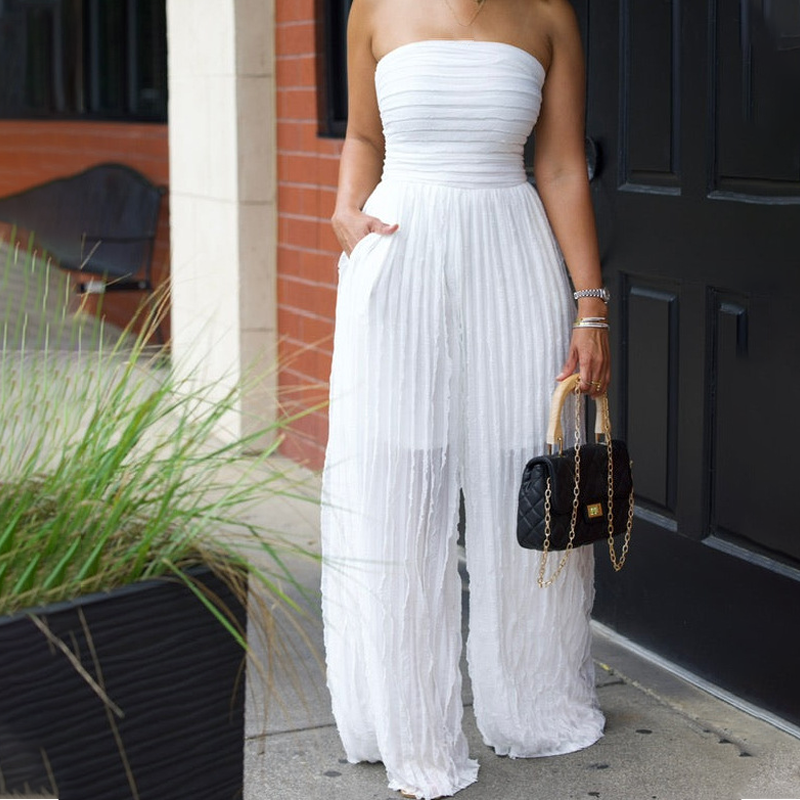 👗 Jumpsuit Strapless para Mujer – Estilo Impactante que Roba Miradas en Cada Fiesta ✨🎉