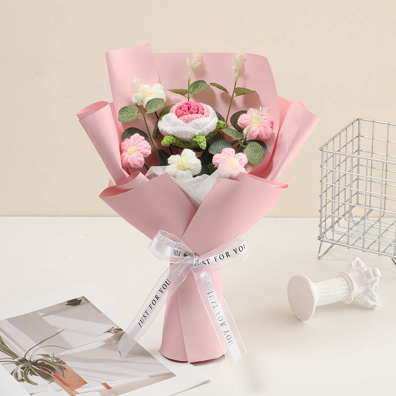 🌸 Delicado Ramo de Flores de Ganchillo Hecho a Mano – Regalo Único y Artesanal para Cualquier Ocasión 🎁✨