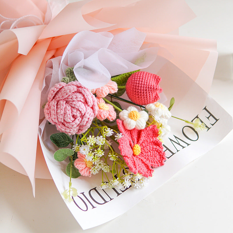 🌸 Delicado Ramo de Flores de Ganchillo Hecho a Mano – Regalo Único y Artesanal para Cualquier Ocasión 🎁✨