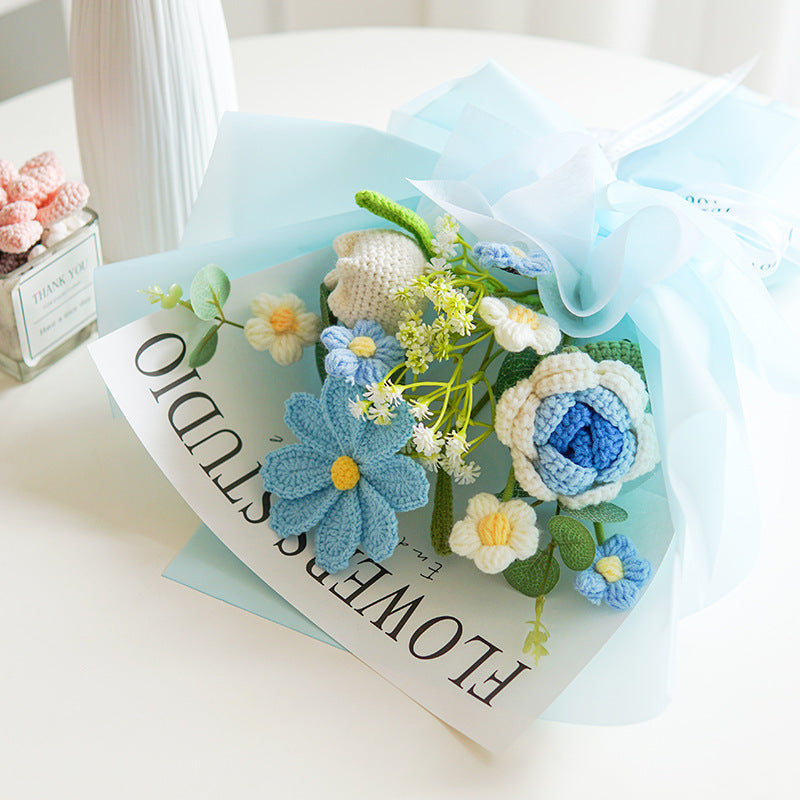 🌸 Delicado Ramo de Flores de Ganchillo Hecho a Mano – Regalo Único y Artesanal para Cualquier Ocasión 🎁✨